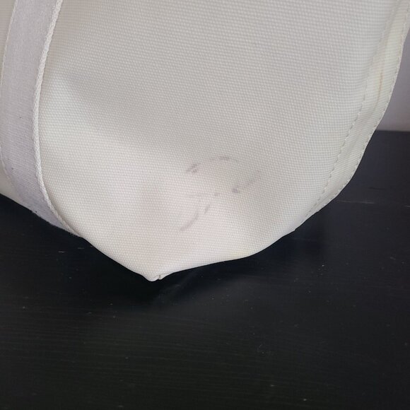 Tory Burch Beach Coated Canvas Tote Off White Large - Picture 5 of 12